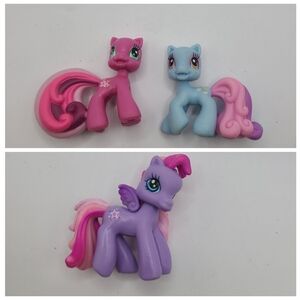My little pony G3 pony Ville miniature figures- Lot of 3 ponies